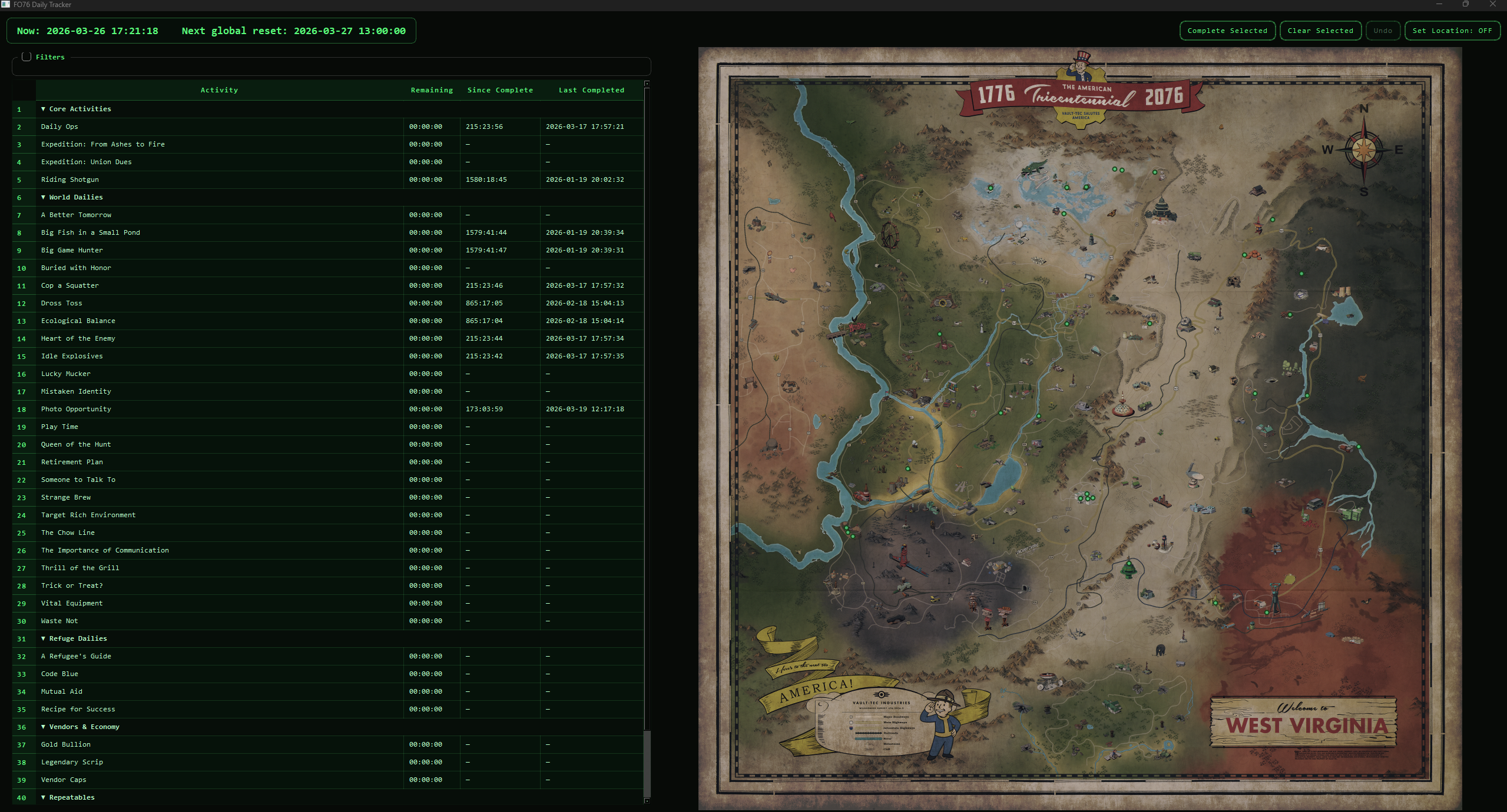 FO76 Companion App